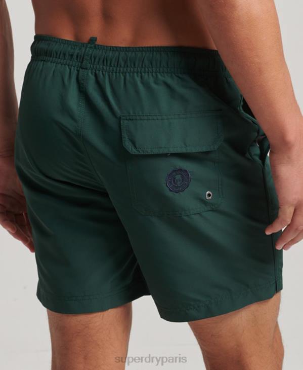 Superdry Hommes short de bain polo recyclé D64Z394 vêtements vert