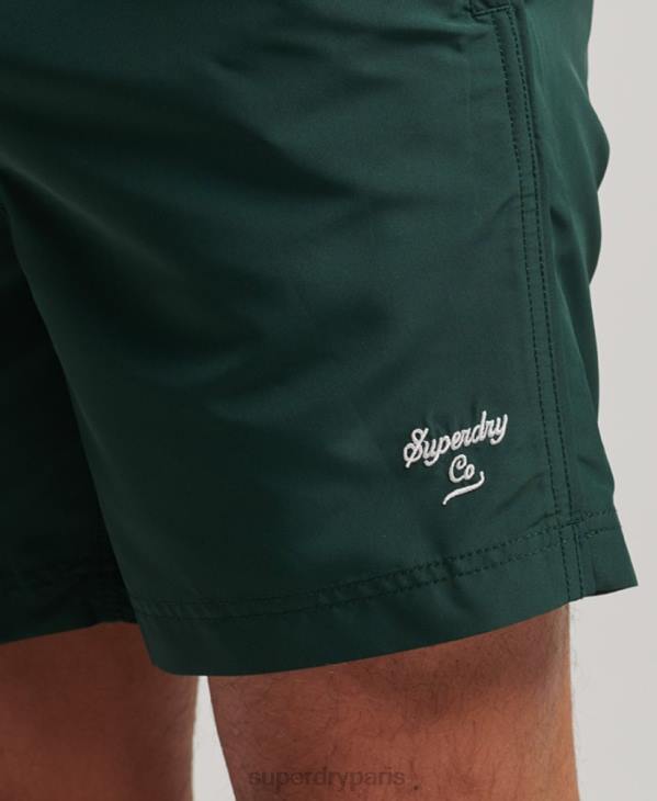 Superdry Hommes short de bain polo recyclé D64Z394 vêtements vert