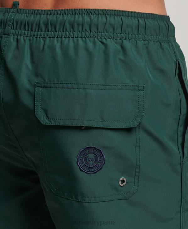 Superdry Hommes short de bain polo recyclé D64Z394 vêtements vert