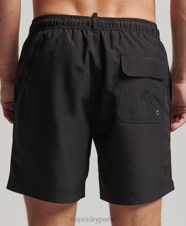 Superdry Hommes short de bain polo recyclé D64Z397 vêtements gris foncé