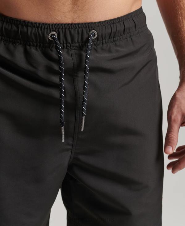 Superdry Hommes short de bain polo recyclé D64Z397 vêtements gris foncé