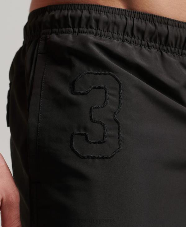 Superdry Hommes short de bain polo recyclé D64Z397 vêtements gris foncé