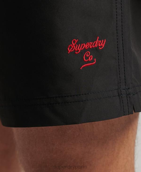 Superdry Hommes short de bain polo recyclé D64Z397 vêtements gris foncé