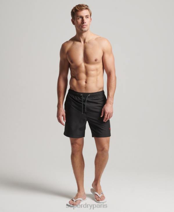 Superdry Hommes short de bain polo recyclé D64Z397 vêtements gris foncé