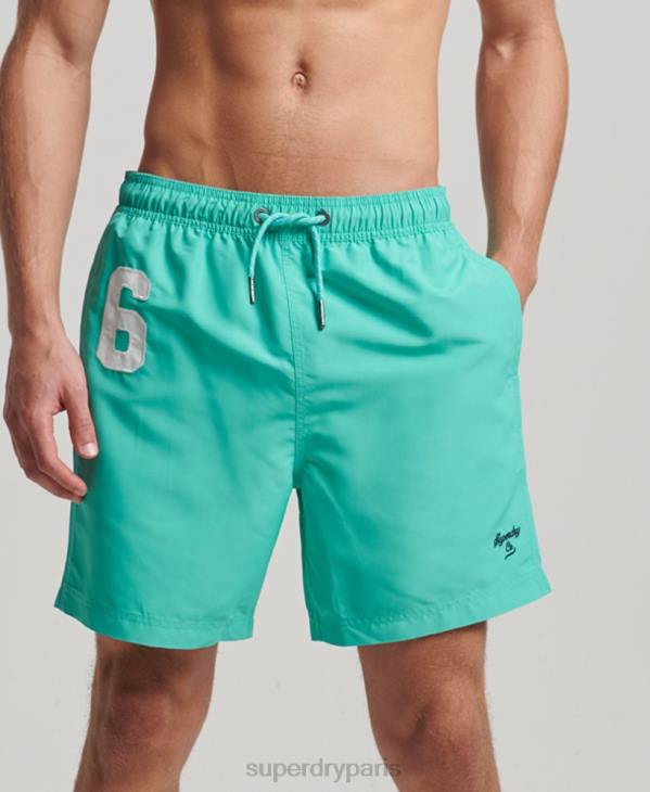 Superdry Hommes short de bain polo recyclé D64Z412 vêtements vert