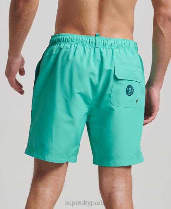 Superdry Hommes short de bain polo recyclé D64Z412 vêtements vert
