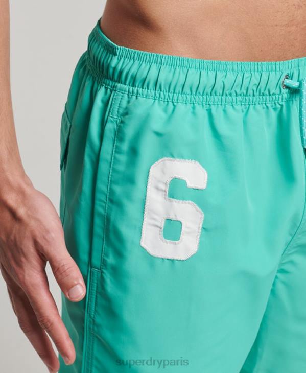 Superdry Hommes short de bain polo recyclé D64Z412 vêtements vert