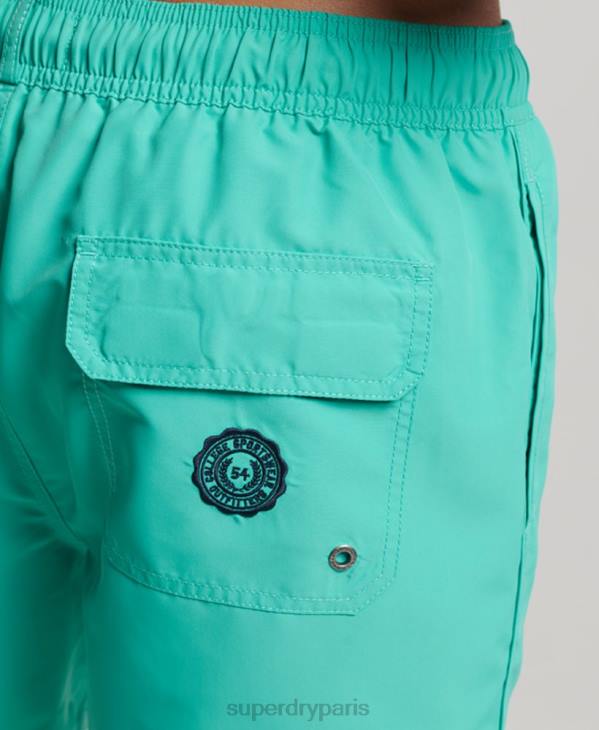 Superdry Hommes short de bain polo recyclé D64Z412 vêtements vert