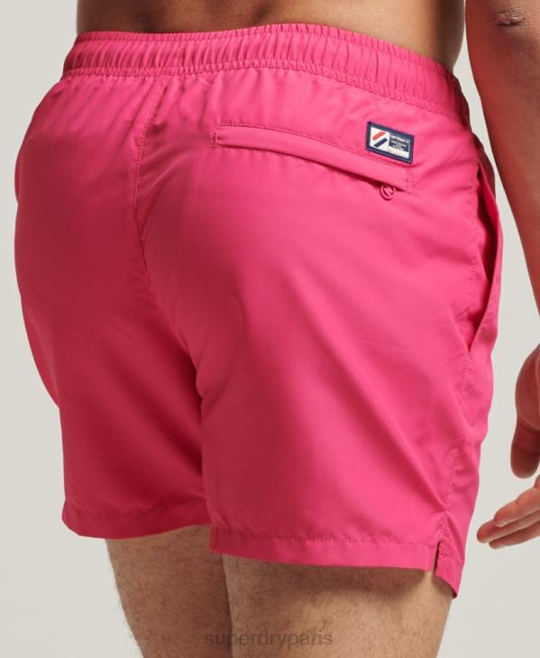 Superdry Hommes short de bain recyclé 15 pouces code essential D64Z435 vêtements rose