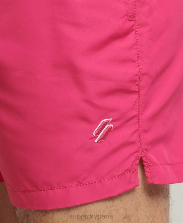 Superdry Hommes short de bain recyclé 15 pouces code essential D64Z435 vêtements rose