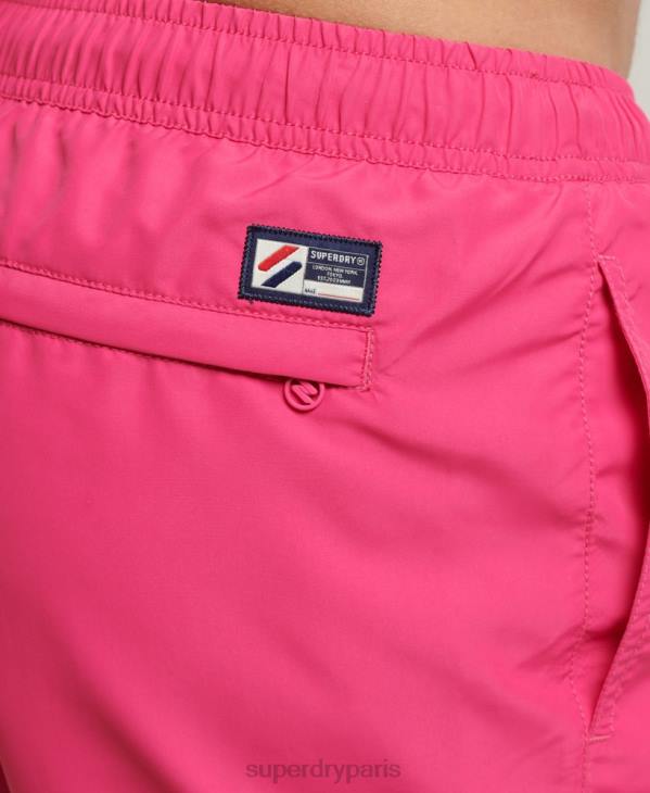 Superdry Hommes short de bain recyclé 15 pouces code essential D64Z435 vêtements rose