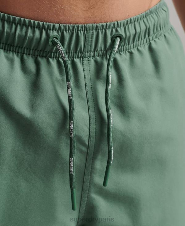 Superdry Hommes short de bain recyclé 19 pouces appliqué D64Z56 vêtements vert