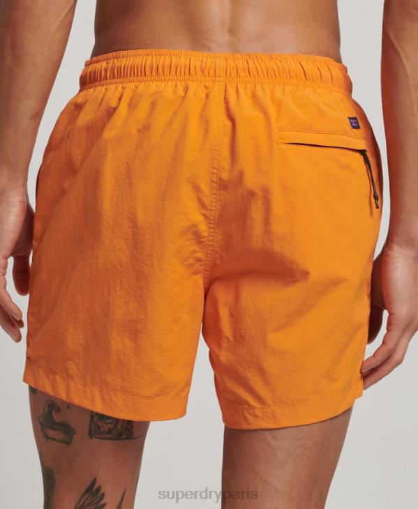 Superdry Hommes short de bain recyclé D64Z102 vêtements orange