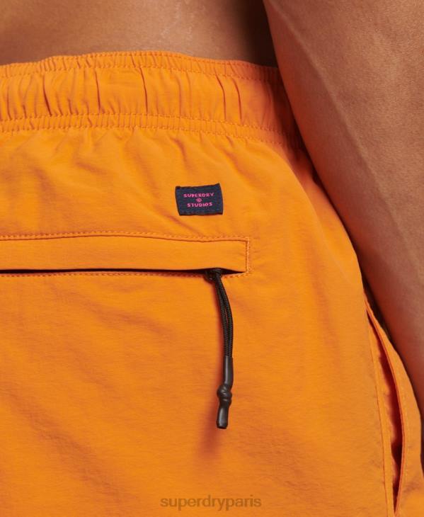 Superdry Hommes short de bain recyclé D64Z102 vêtements orange
