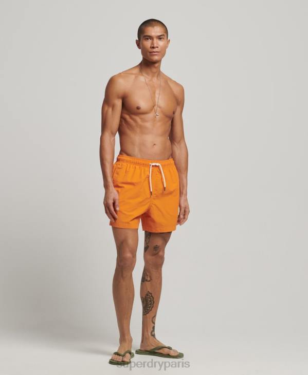Superdry Hommes short de bain recyclé D64Z102 vêtements orange