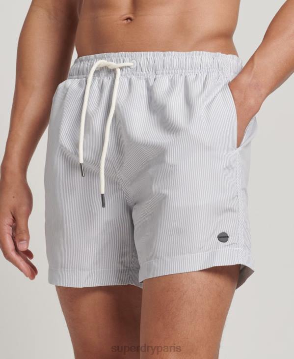 Superdry Hommes short de bain recyclé D64Z12 vêtements gris