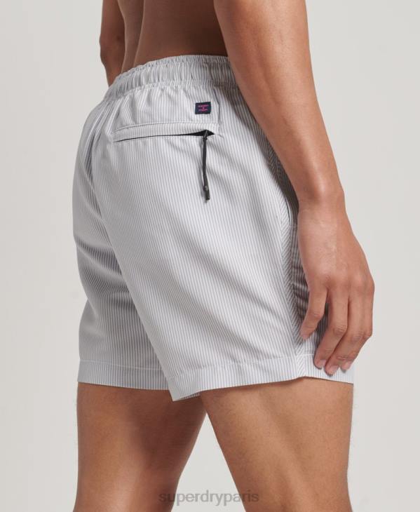 Superdry Hommes short de bain recyclé D64Z12 vêtements gris