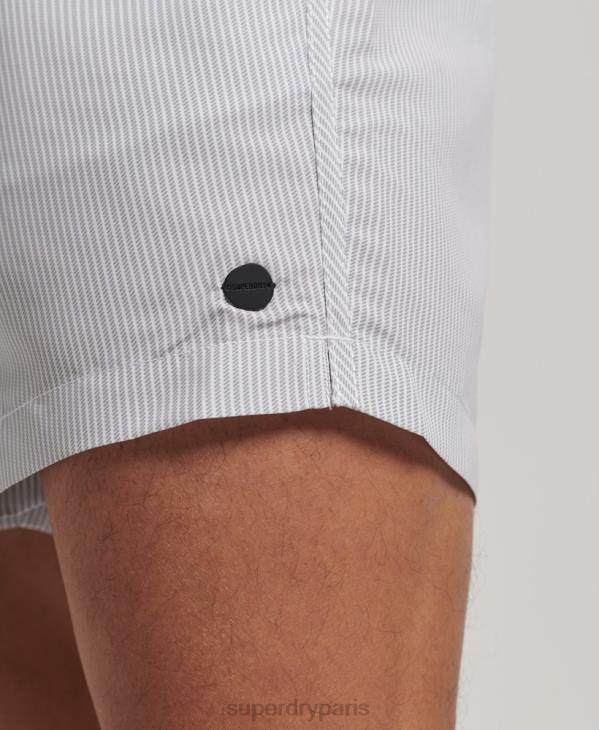 Superdry Hommes short de bain recyclé D64Z12 vêtements gris