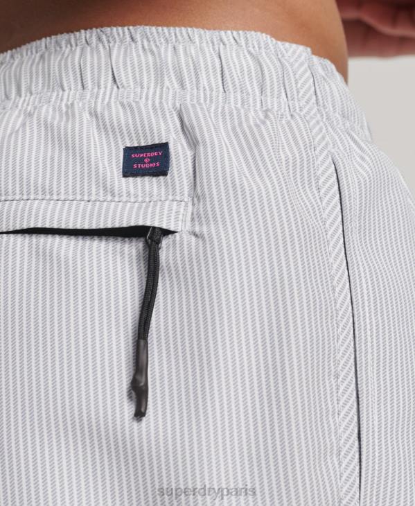 Superdry Hommes short de bain recyclé D64Z12 vêtements gris