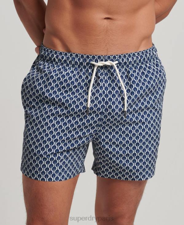 Superdry Hommes short de bain recyclé D64Z387 vêtements marine