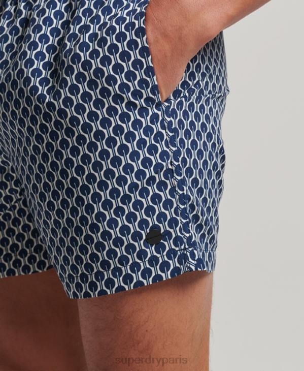 Superdry Hommes short de bain recyclé D64Z387 vêtements marine