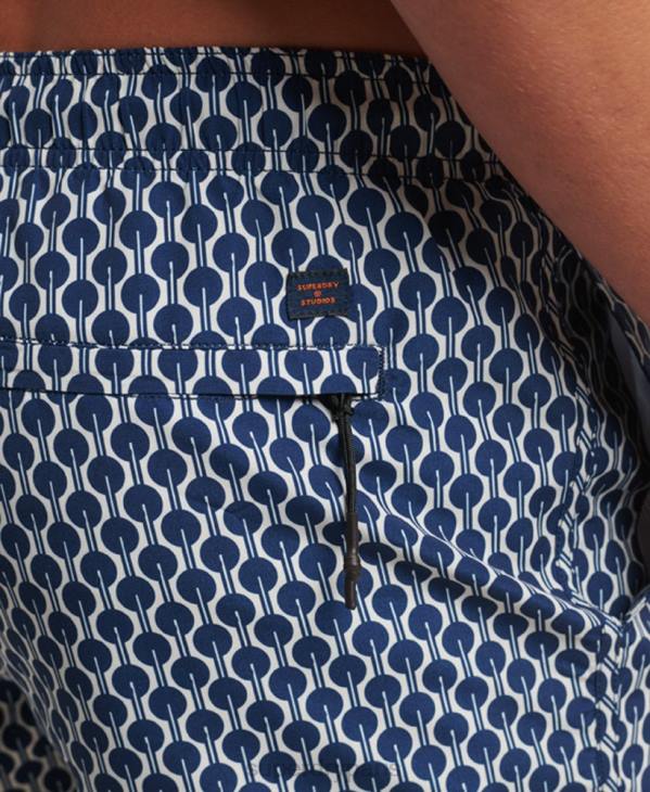 Superdry Hommes short de bain recyclé D64Z387 vêtements marine