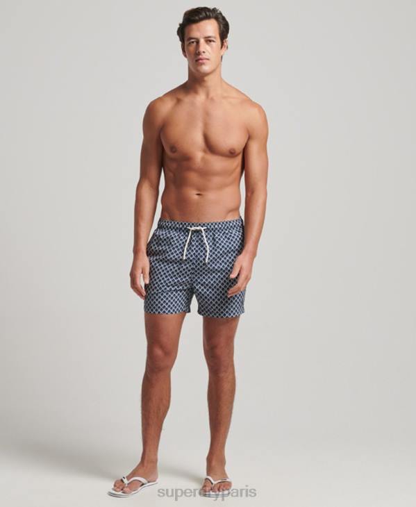 Superdry Hommes short de bain recyclé D64Z387 vêtements marine