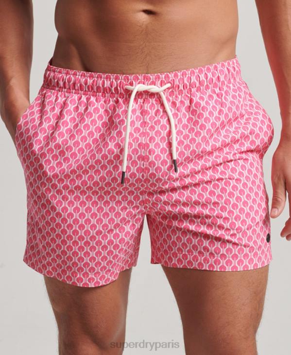 Superdry Hommes short de bain recyclé D64Z388 vêtements rose
