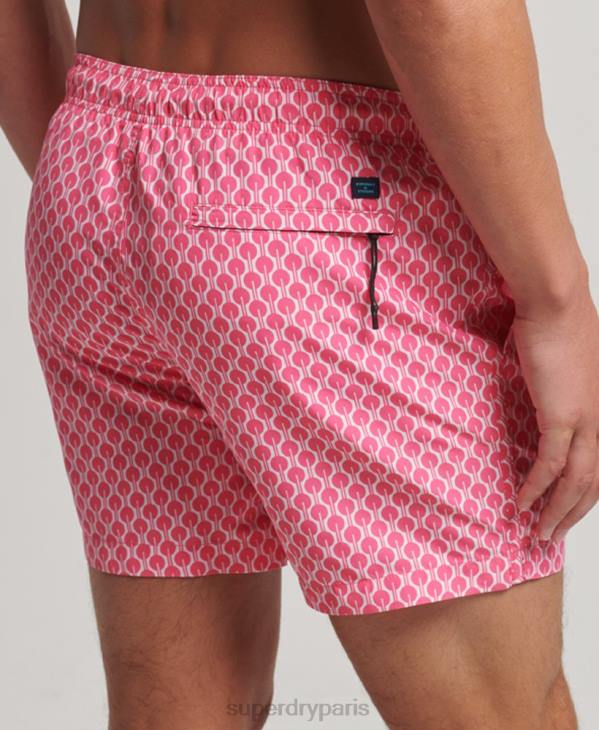 Superdry Hommes short de bain recyclé D64Z388 vêtements rose