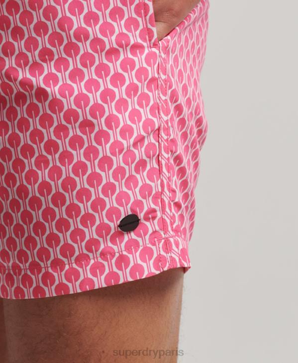 Superdry Hommes short de bain recyclé D64Z388 vêtements rose