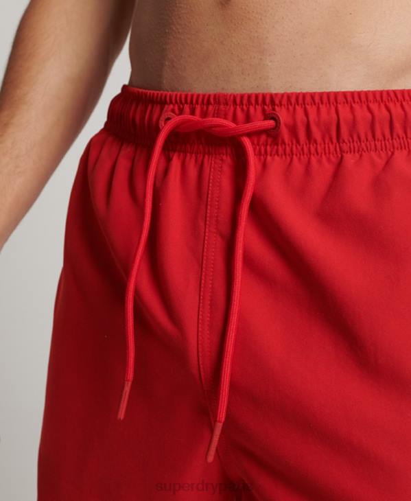 Superdry Hommes short de bain recyclé core sport 17 pouces D64Z396 vêtements rouge
