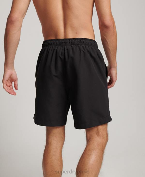 Superdry Hommes short de bain recyclé core sport 17 pouces D64Z399 vêtements noir