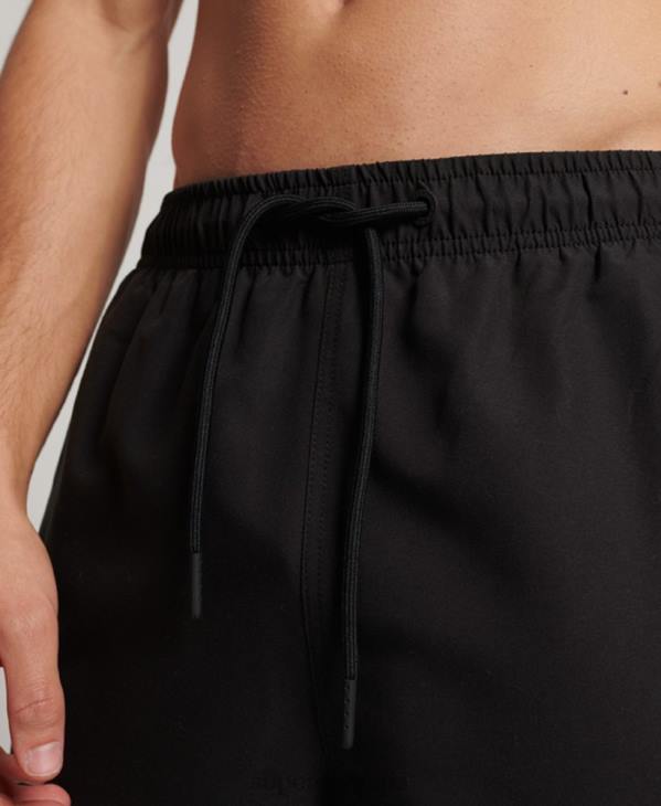 Superdry Hommes short de bain recyclé core sport 17 pouces D64Z399 vêtements noir