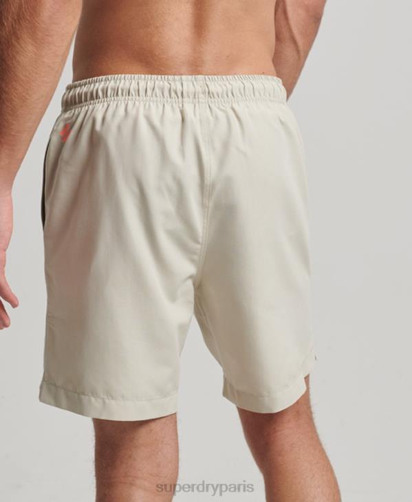 Superdry Hommes short de bain recyclé core sport 17 pouces D64Z403 vêtements beige
