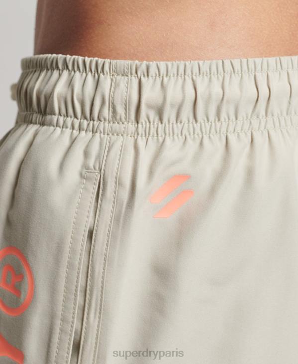 Superdry Hommes short de bain recyclé core sport 17 pouces D64Z403 vêtements beige