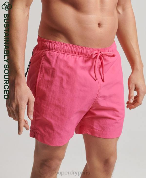 Superdry Hommes short de bain recyclé studios D64Z415 vêtements rose