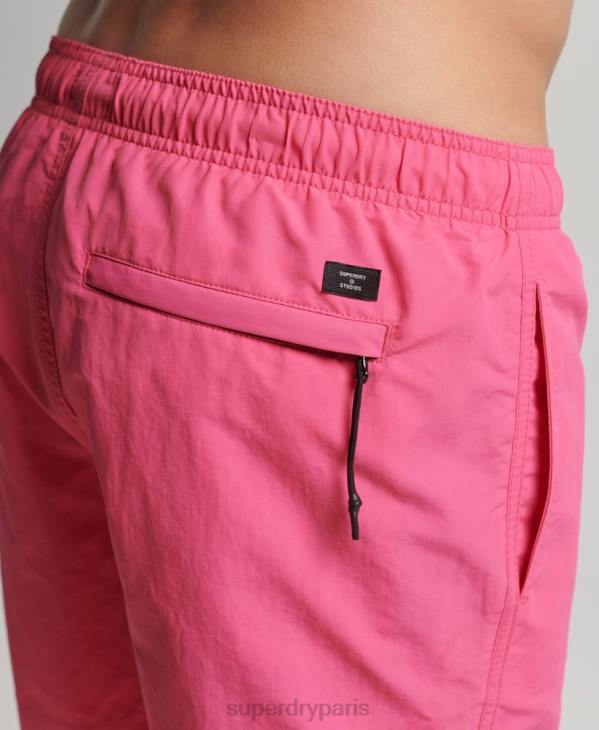 Superdry Hommes short de bain recyclé studios D64Z415 vêtements rose