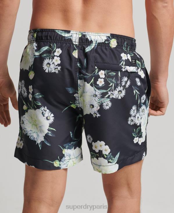 Superdry Hommes short de bain recyclé studios D64Z423 vêtements noir