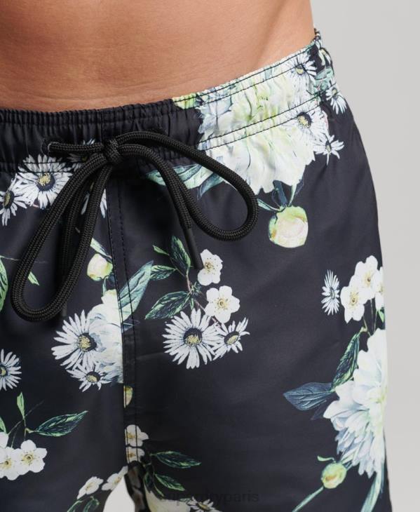 Superdry Hommes short de bain recyclé studios D64Z423 vêtements noir