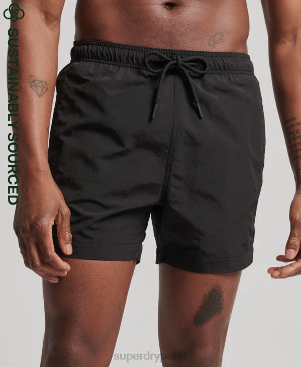 Superdry Hommes short de bain recyclé studios D64Z440 vêtements noir