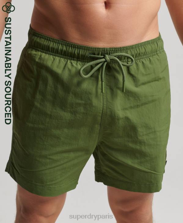 Superdry Hommes short de bain recyclé studios D64Z442 vêtements vert