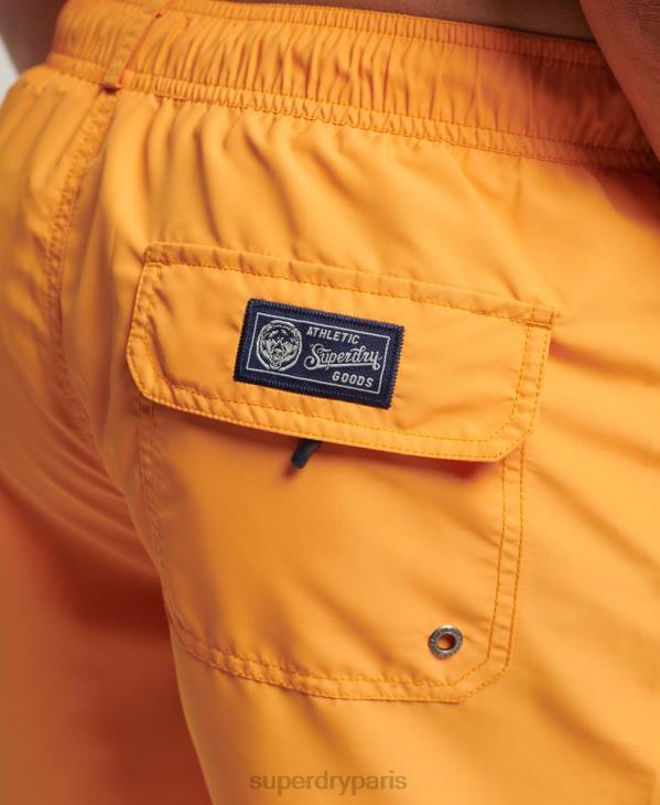 Superdry Hommes short de bain recyclé universitaire vintage D64Z427 vêtements or