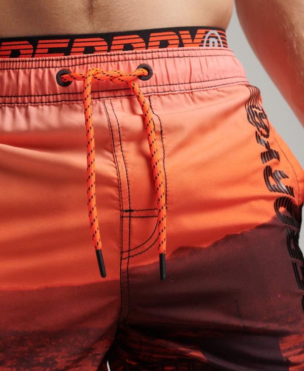 Superdry Hommes short de bain state volley D64Z438 vêtements orange