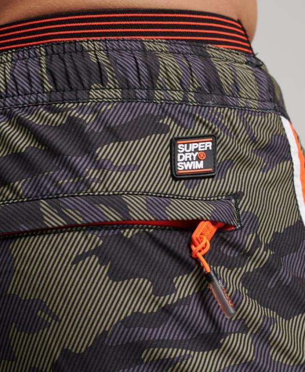 Superdry Hommes short de bain state volley D64Z447 vêtements vert