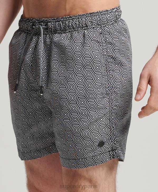 Superdry Hommes short de bain studios D64Z431 vêtements gris foncé