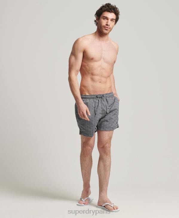 Superdry Hommes short de bain studios D64Z431 vêtements gris foncé