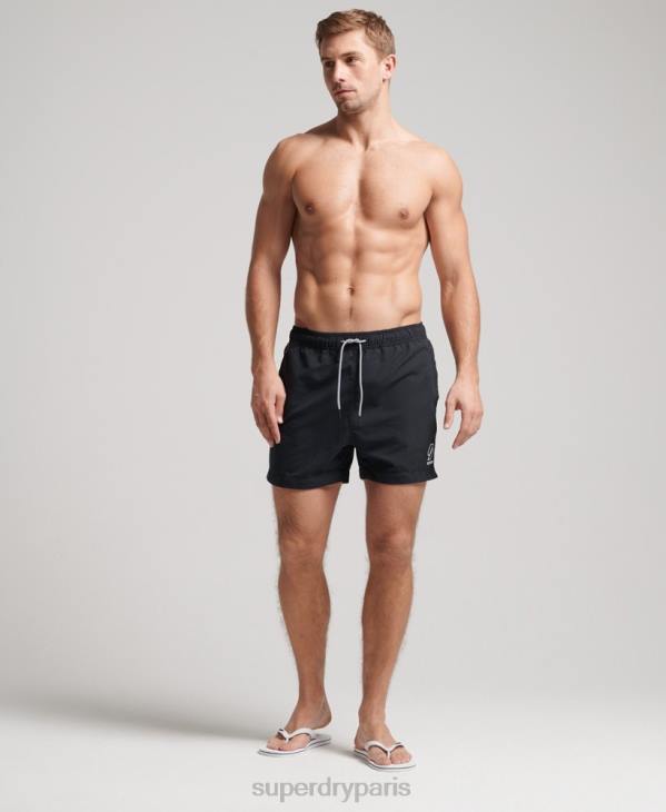 Superdry Hommes short de bain tri series D64Z420 vêtements noir
