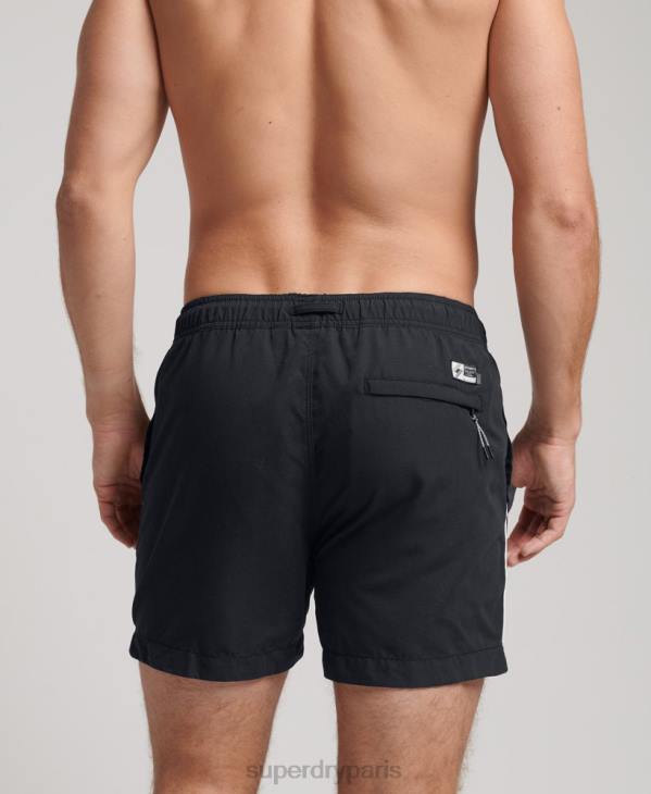 Superdry Hommes short de bain tri series D64Z420 vêtements noir