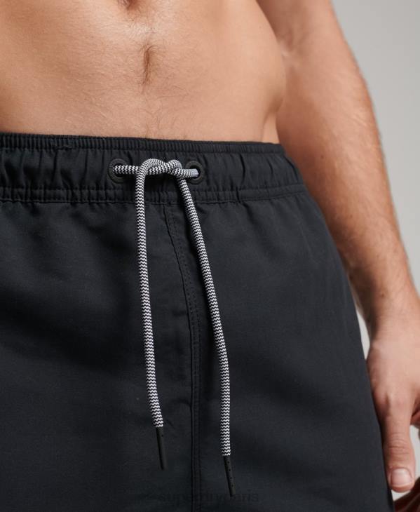 Superdry Hommes short de bain tri series D64Z420 vêtements noir
