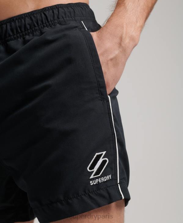 Superdry Hommes short de bain tri series D64Z420 vêtements noir